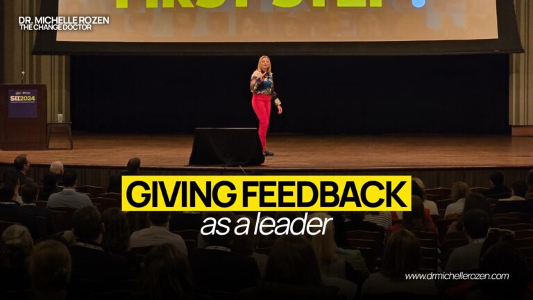 giving feedback as a leader
